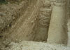 Section of ditch at Segsbury Campl excavated 1997 (photograph taken by Chris Edbury)